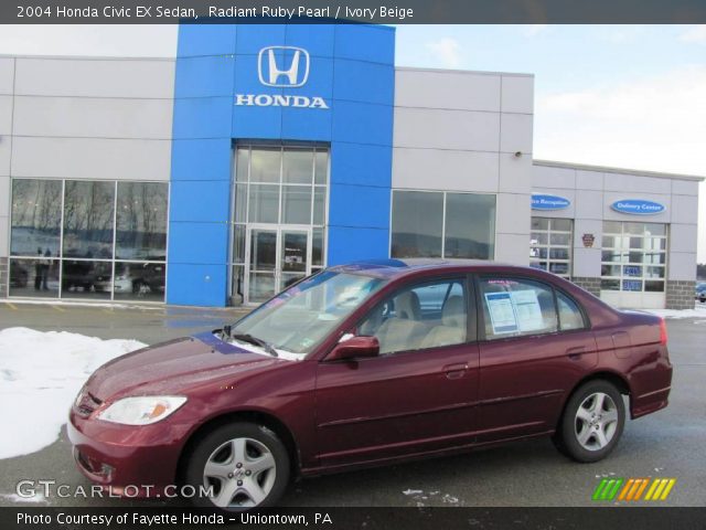 2004 Honda Civic EX Sedan in Radiant Ruby Pearl