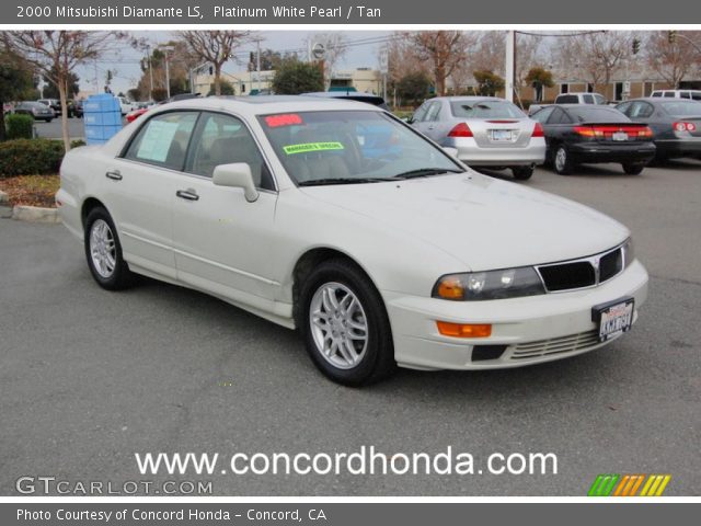 2000 Mitsubishi Diamante LS in Platinum White Pearl