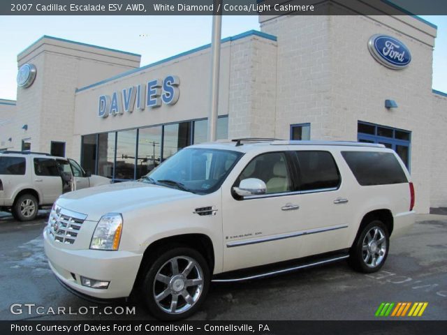 2007 Cadillac Escalade ESV AWD in White Diamond