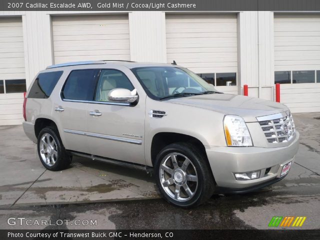 2007 Cadillac Escalade AWD in Gold Mist