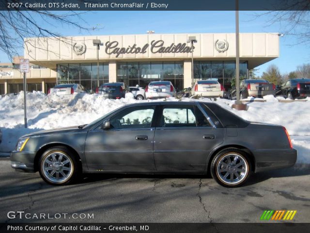 2007 Cadillac DTS Sedan in Titanium ChromaFlair