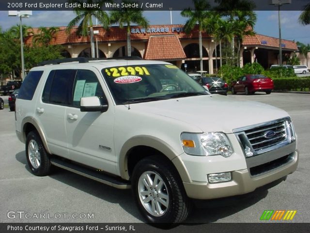 2008 Ford Explorer Eddie Bauer in White Suede