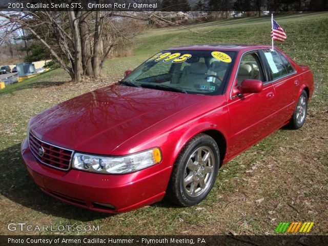 2001 Cadillac Seville STS in Crimson Red