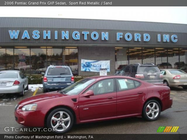 2006 Pontiac Grand Prix GXP Sedan in Sport Red Metallic