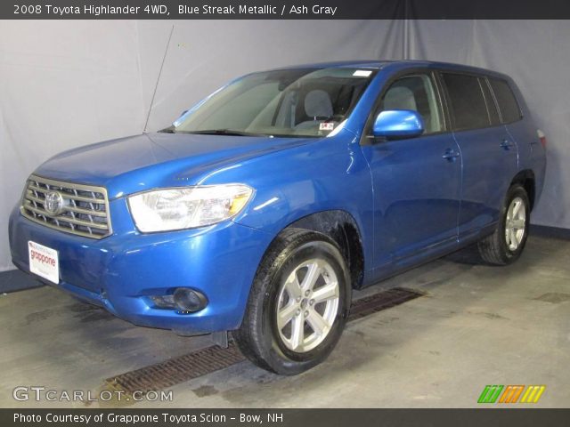2008 Toyota Highlander 4WD in Blue Streak Metallic