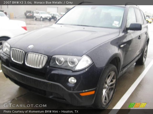 2007 BMW X3 3.0si in Monaco Blue Metallic