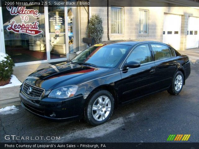 2006 Nissan Altima 2.5 S in Super Black