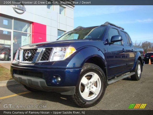 2006 Nissan Frontier LE Crew Cab 4x4 in Majestic Blue