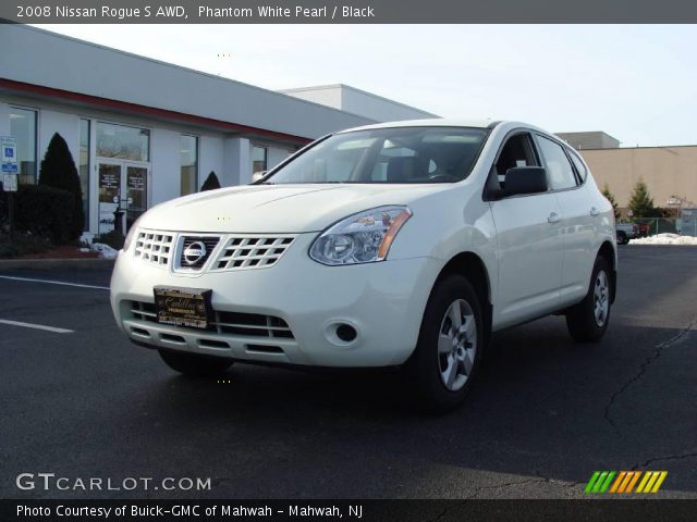 2008 Nissan Rogue S AWD in Phantom White Pearl
