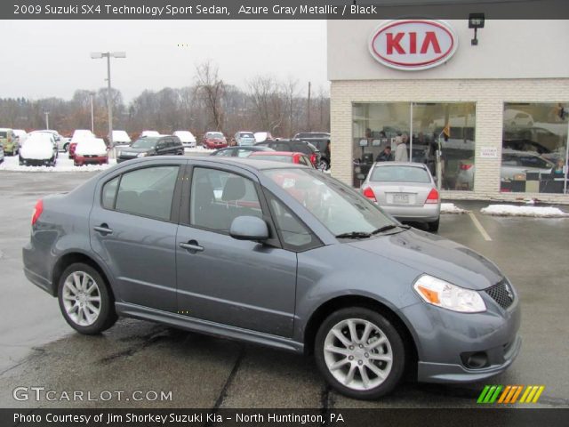 2009 Suzuki SX4 Technology Sport Sedan in Azure Gray Metallic