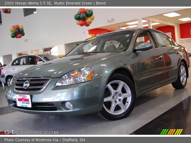 2003 Nissan Altima 3.5 SE in Mystic Emerald Green
