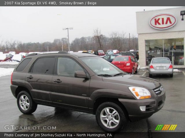 2007 Kia Sportage EX V6 4WD in Smokey Brown