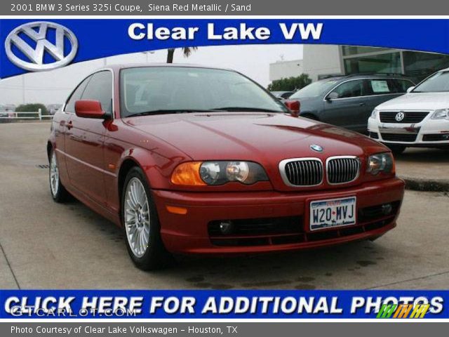 2001 BMW 3 Series 325i Coupe in Siena Red Metallic