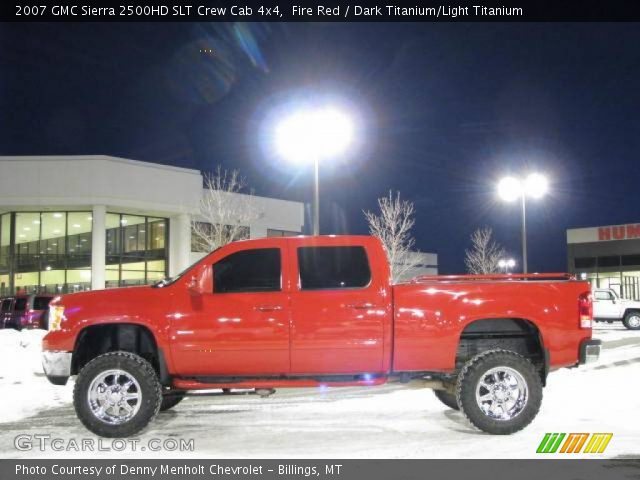 2007 GMC Sierra 2500HD SLT Crew Cab 4x4 in Fire Red