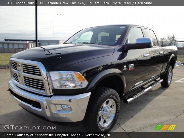 Brilliant Black Crystal Pearl 2010 Dodge Ram 2500 Laramie