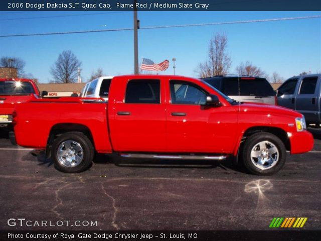 2006 Dodge Dakota SLT Quad Cab in Flame Red