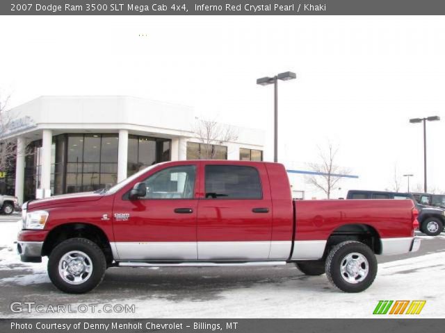 2007 Dodge Ram 3500 SLT Mega Cab 4x4 in Inferno Red Crystal Pearl