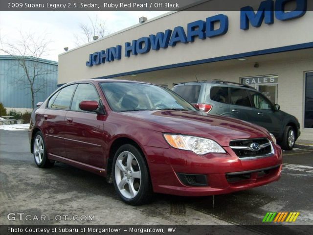 2009 Subaru Legacy 2.5i Sedan in Ruby Red Pearl