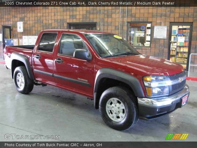 2005 Chevrolet Colorado Z71 Crew Cab 4x4 in Dark Cherry Red Metallic