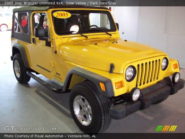 2005 Jeep Wrangler Unlimited 4x4 in Solar Yellow