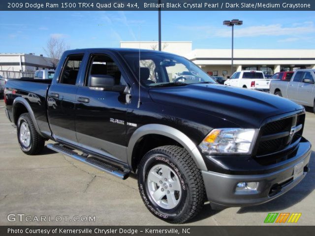 2009 Dodge Ram 1500 TRX4 Quad Cab 4x4 in Brilliant Black Crystal Pearl