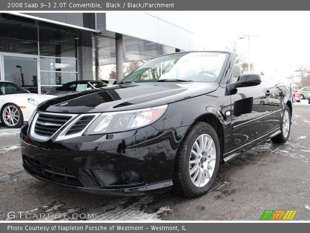 2008 Saab 9-3 2.0T Convertible in Black