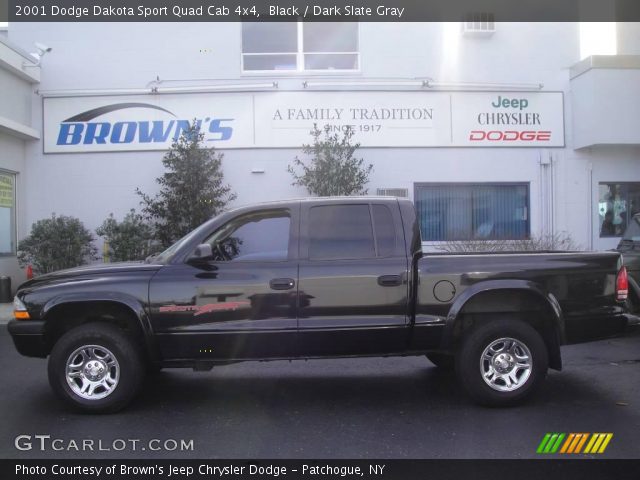2001 Dodge Dakota Sport Quad Cab 4x4 in Black