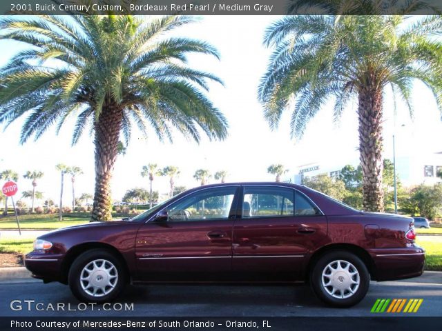 2001 Buick Century Custom in Bordeaux Red Pearl