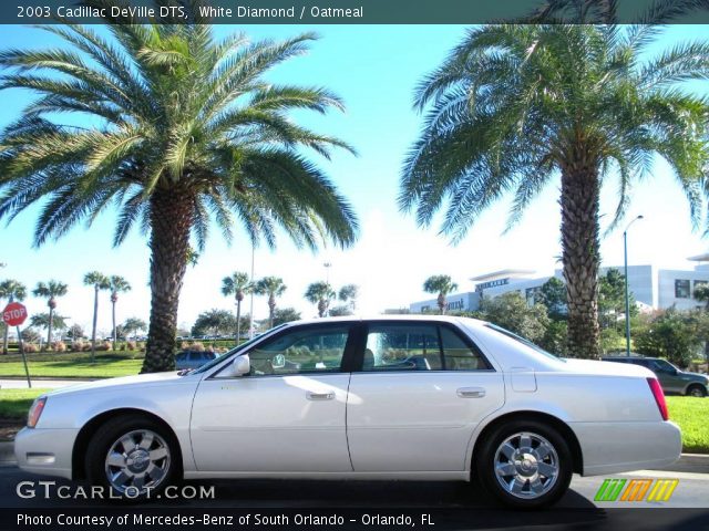 2003 Cadillac DeVille DTS in White Diamond