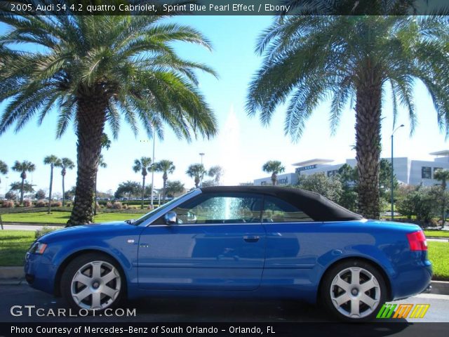 2005 Audi S4 4.2 quattro Cabriolet in Sprint Blue Pearl Effect