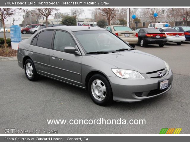 2004 Honda Civic Hybrid Sedan in Magnesium Metallic