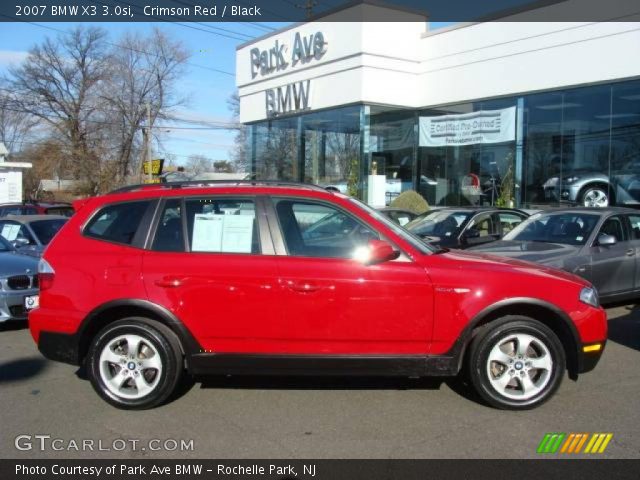 2007 BMW X3 3.0si in Crimson Red