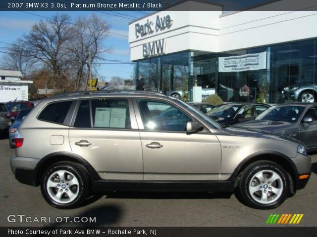 2007 BMW X3 3.0si in Platinum Bronze Metallic