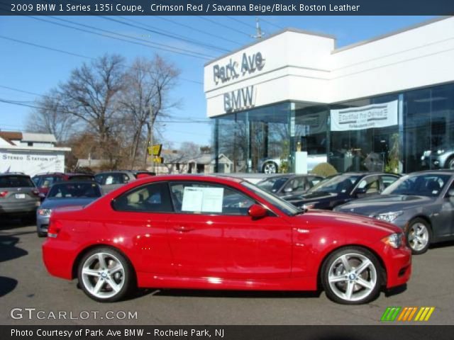 2009 BMW 1 Series 135i Coupe in Crimson Red