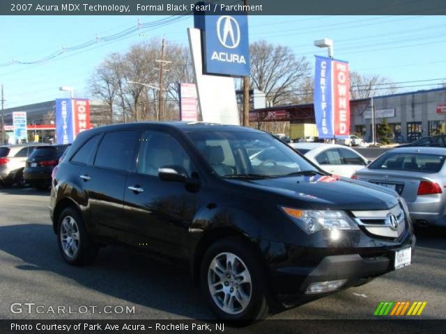 2007 Acura MDX Technology in Formal Black Pearl