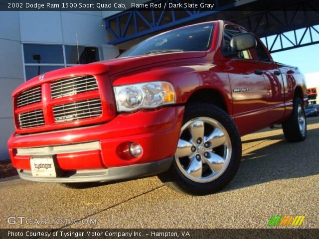 2002 Dodge Ram 1500 Sport Quad Cab in Flame Red