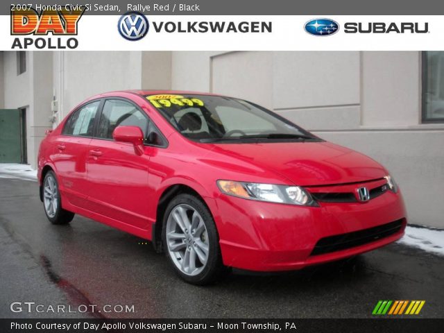 2007 Honda Civic Si Sedan in Rallye Red