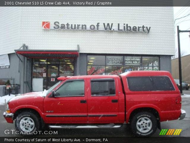 2001 Chevrolet S10 LS Crew Cab 4x4 in Victory Red