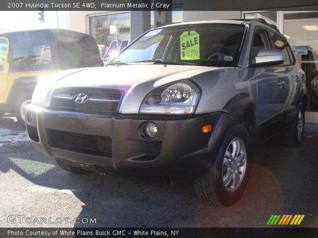 2007 Hyundai Tucson SE 4WD in Platinum Metallic