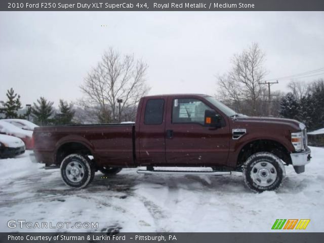 2010 Ford F250 Super Duty XLT SuperCab 4x4 in Royal Red Metallic
