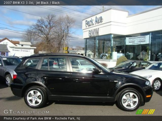 2007 BMW X3 3.0si in Jet Black
