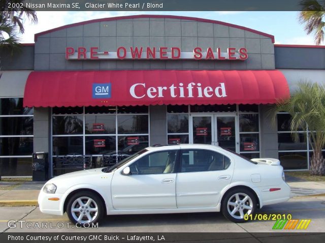 2002 Nissan Maxima SE in Glacier White Pearl