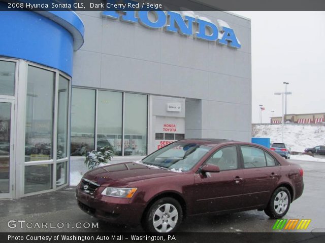 2008 Hyundai Sonata GLS in Dark Cherry Red