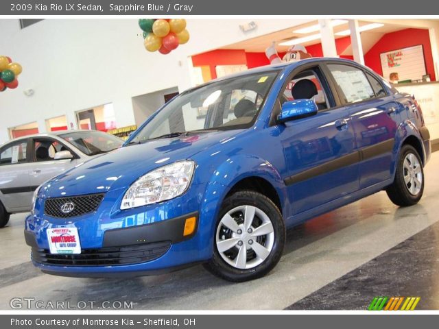 2009 Kia Rio LX Sedan in Sapphire Blue