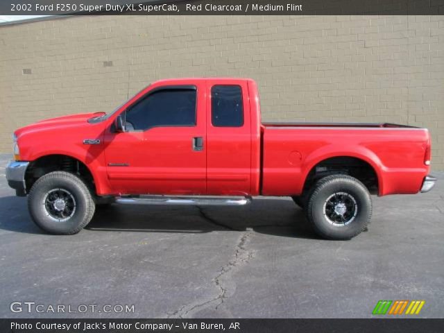 2002 Ford F250 Super Duty XL SuperCab in Red Clearcoat