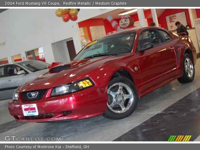 2004 Ford Mustang V6 Coupe in Redfire Metallic