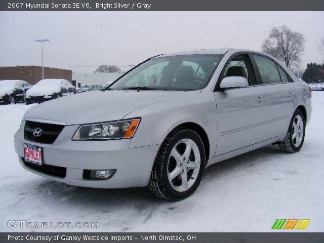 2007 Hyundai Sonata SE V6 in Bright Silver