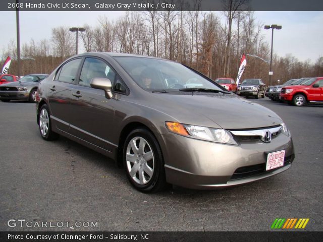 2008 Honda Civic LX Sedan in Galaxy Gray Metallic