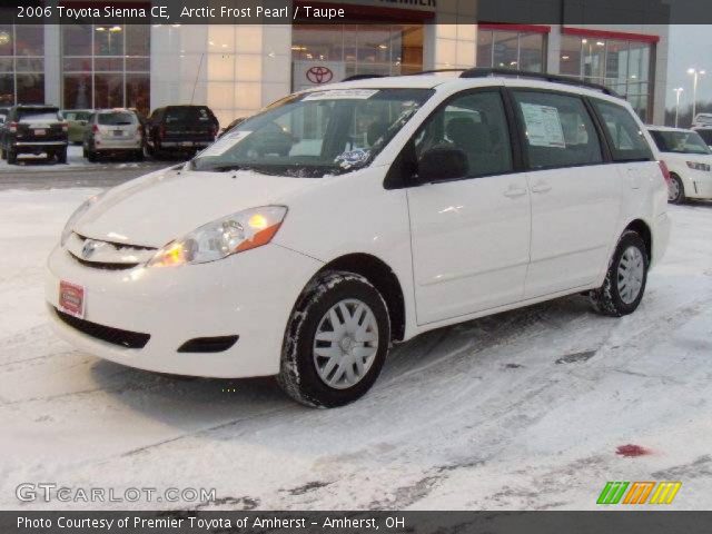 2006 Toyota Sienna CE in Arctic Frost Pearl