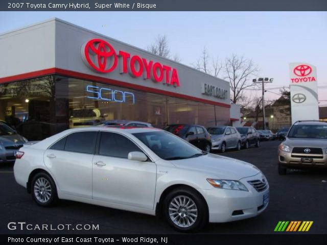 2007 Toyota Camry Hybrid in Super White